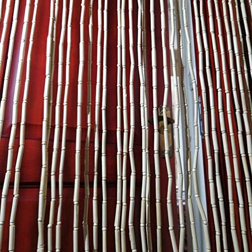 Beaded Curtain Natural Bamboo Room Divider Indoor Panel