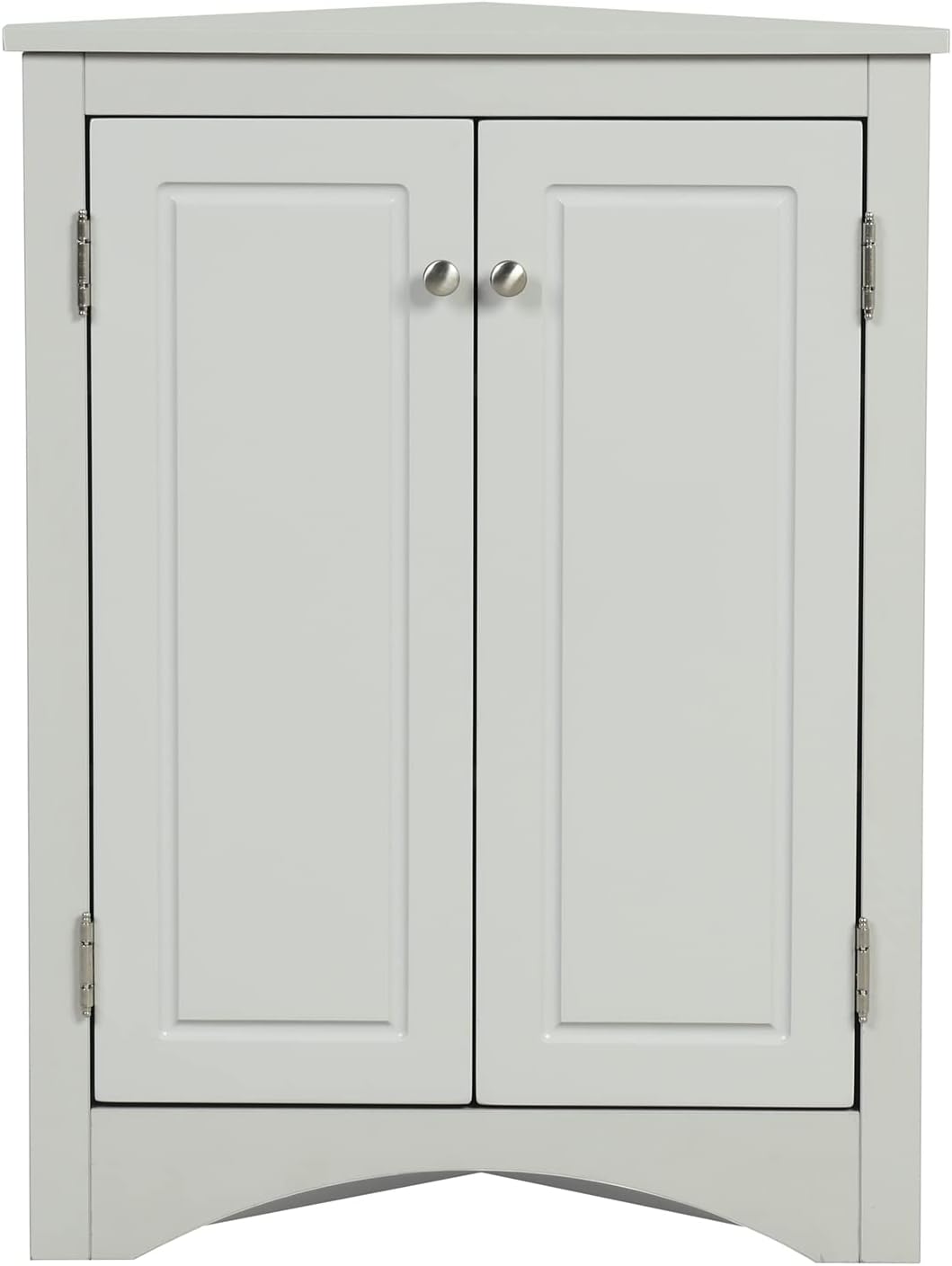 Mancofy Corner Storage Cabinet with 2 Doors and Adjustable Shelves