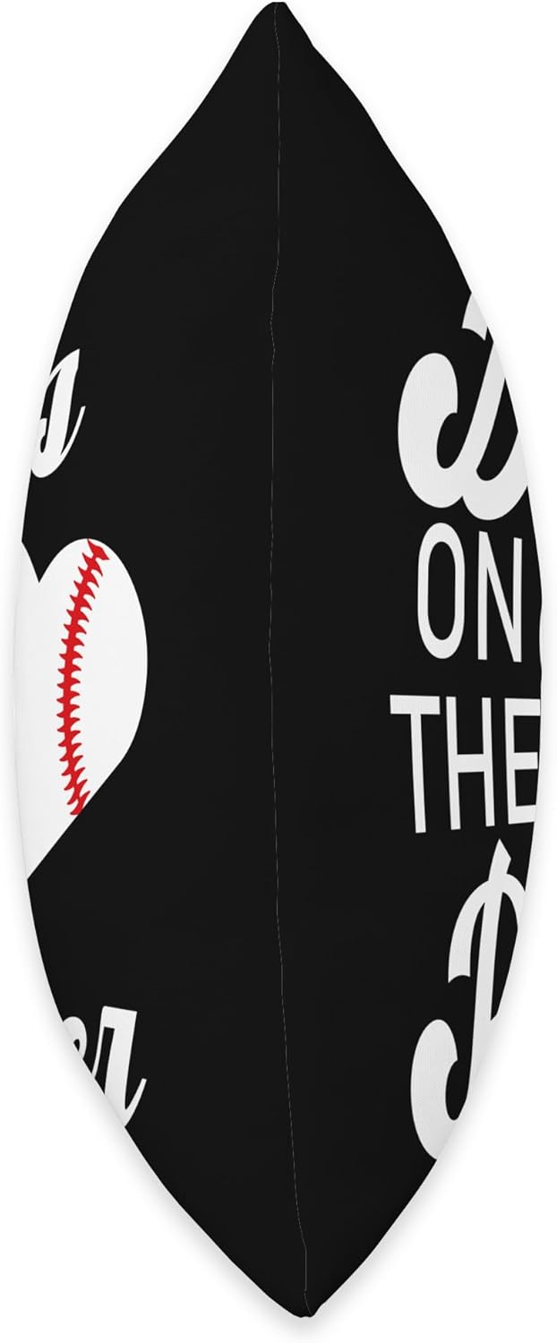Dibs On The Pitcher Baseball Throw Pillow
