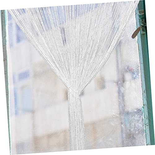 2pcs String Curtain Room Divider Elegant Tassel Door Curtain for Home Decor