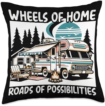 Mobile Home Throw Pillow for Motorhome and Trailer