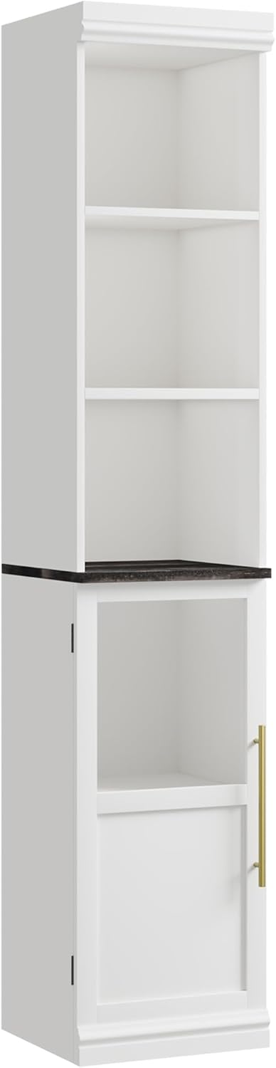 IDEALHOUSE 70 Inch Tall Narrow Bathroom Cabinet with Open Shelves