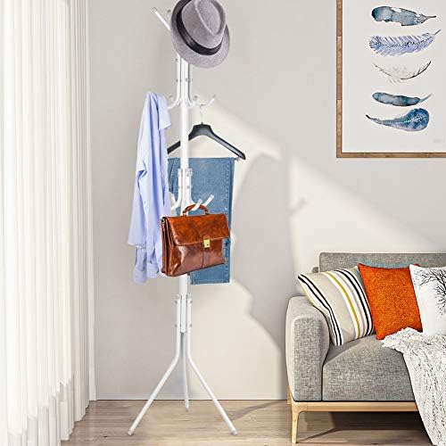 Ejoyous 10 Hook Coat Rack Stand for Entryway