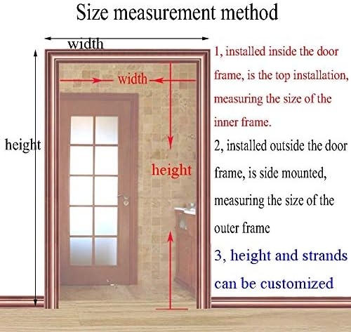 OKUOKA 31 Strands Wooden Beaded Curtain for Doorways