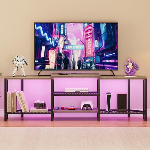 IDEALHOUSE Corner TV Stand with Power Outlet 669 Inch