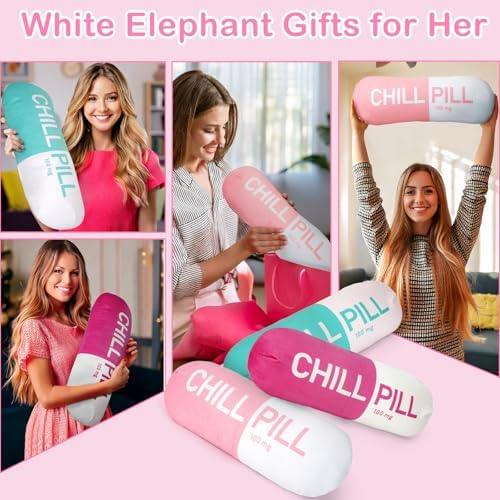 Chill Pill Pillow for Stress Relief and Style