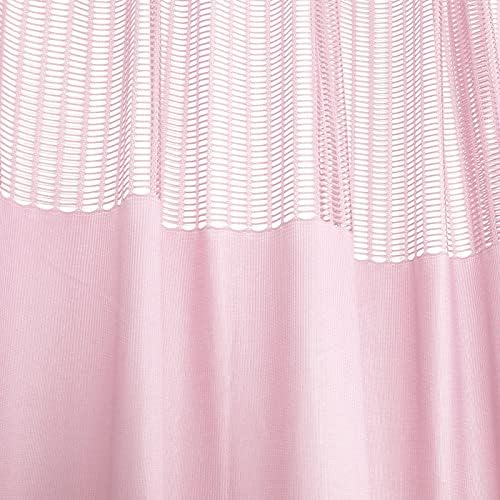 ACNAO Room Divider Curtains 12ft x 8ft Pink