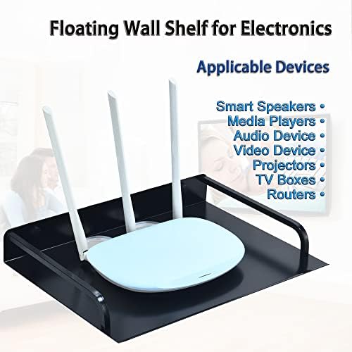 Floating Shelves for AV Devices - 2PCS Metal Mount Shelf