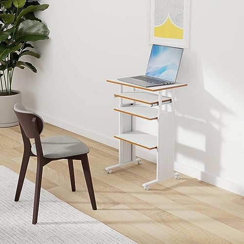Safco Muv Adjustable Height Desk with Keyboard Shelf