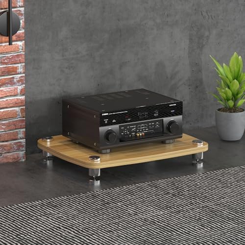 Red Corner Audio Visual Storage Rack 60x48x10cm
