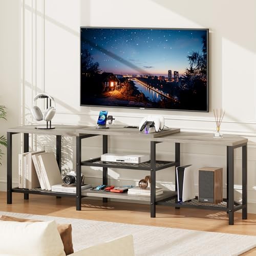 IDEALHOUSE Corner TV Stand with Power Outlet 669 Inch