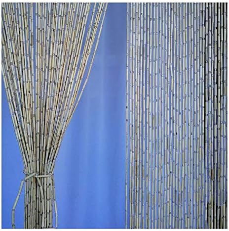 Beaded Curtain Natural Bamboo Room Divider Indoor Panel