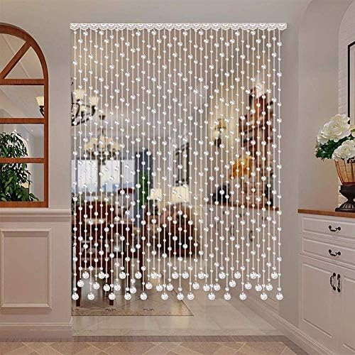 Crystal Beaded Door Curtain with 20 Strands - 3 Colors 70x150cm