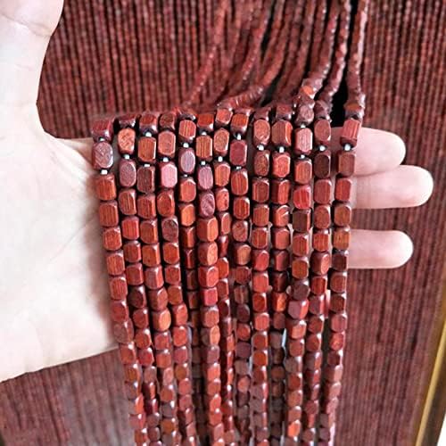 Natural Wood Bamboo Beaded Curtain Room Divider