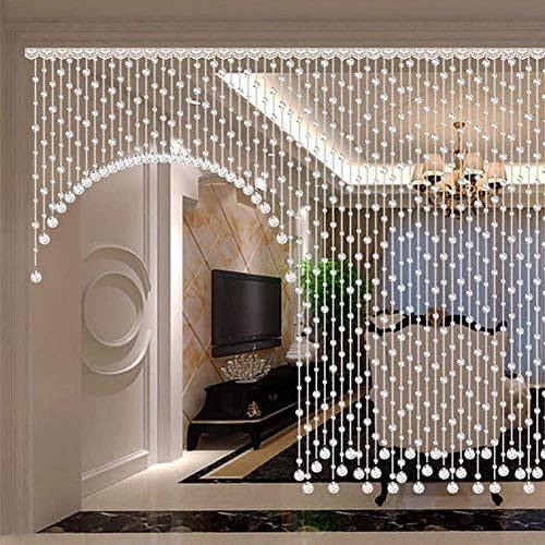 Crystal Beaded Door Curtain with 20 Strands - 3 Colors 70x150cm