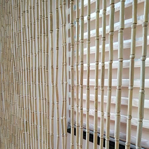 Beaded Curtain Natural Bamboo Room Divider Indoor Panel