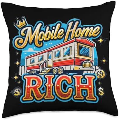 Mobile Home Decor Throw Pillow