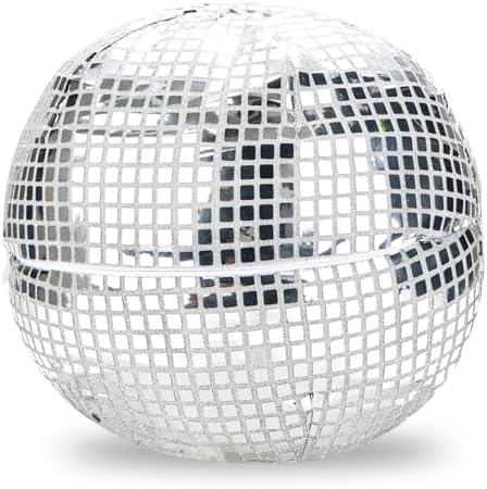 Disco Ball Pillow - Glitter Silver Decorative Throw