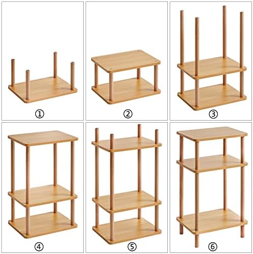 IBUYKE 3-Tier Side Table with Storage Shelves