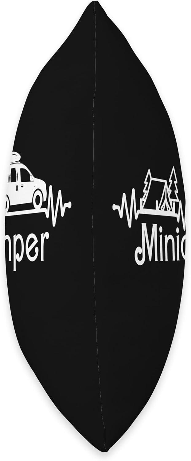 Camping Camper Throw Pillow for Travel Mobile Caravan Minicamper