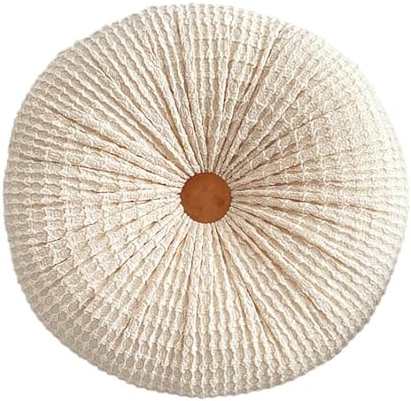Boho Round Throw Pillow 1575in Off Peach