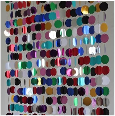 Queenbox 394in 5pcs Glitter Sequin Beaded Curtain
