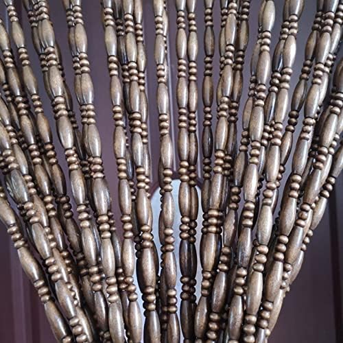 Natural Bamboo Beaded Door Curtain for Room Decor 1