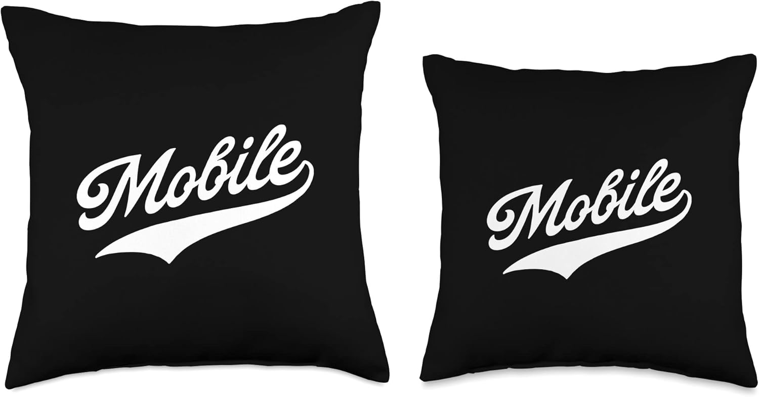 Beautiful US Cities Mobile Throw Pillow 16x16 Multicolor