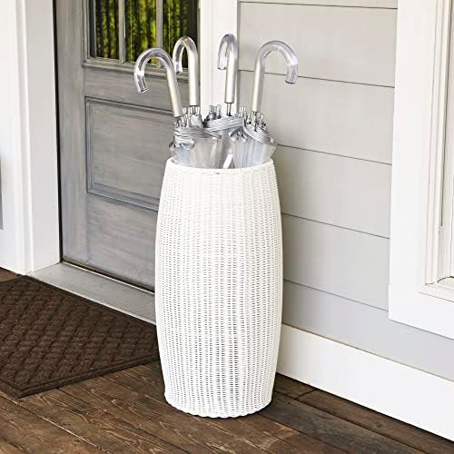 Household Essentials Tall Resin Pedestal White