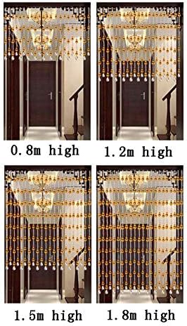 OKUOKA Bead Curtain Crystal Glass Gourd Pendant Hanging Strings for Doorway Room Divider Customizable