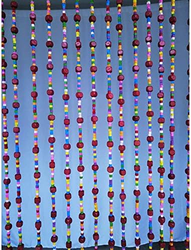 OKUOKA 45 Strands Wood Beaded Curtain for Doorways