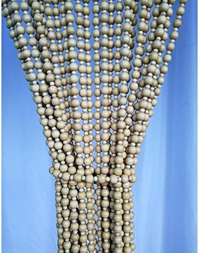 31 Strands Wood Beaded Curtain for Doorways