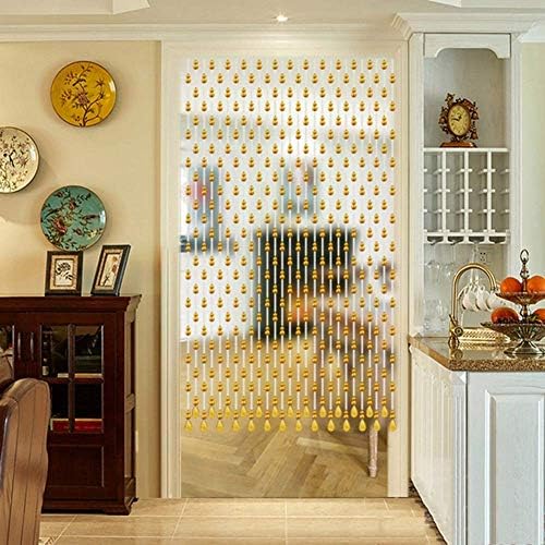 Beaded Door Curtains with Crystals - 20 Strands 4 Colors