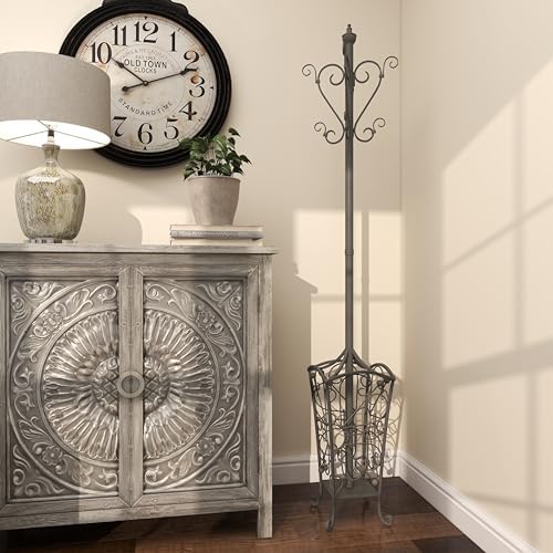 Deco 79 56471 Black Iron Coat Rack