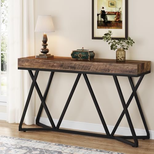 Tribesigns 55 Inch Console Table with Metal Base