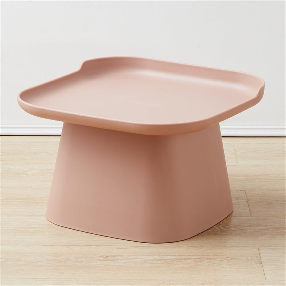 Modern Pink Square Side Table for Small Spaces