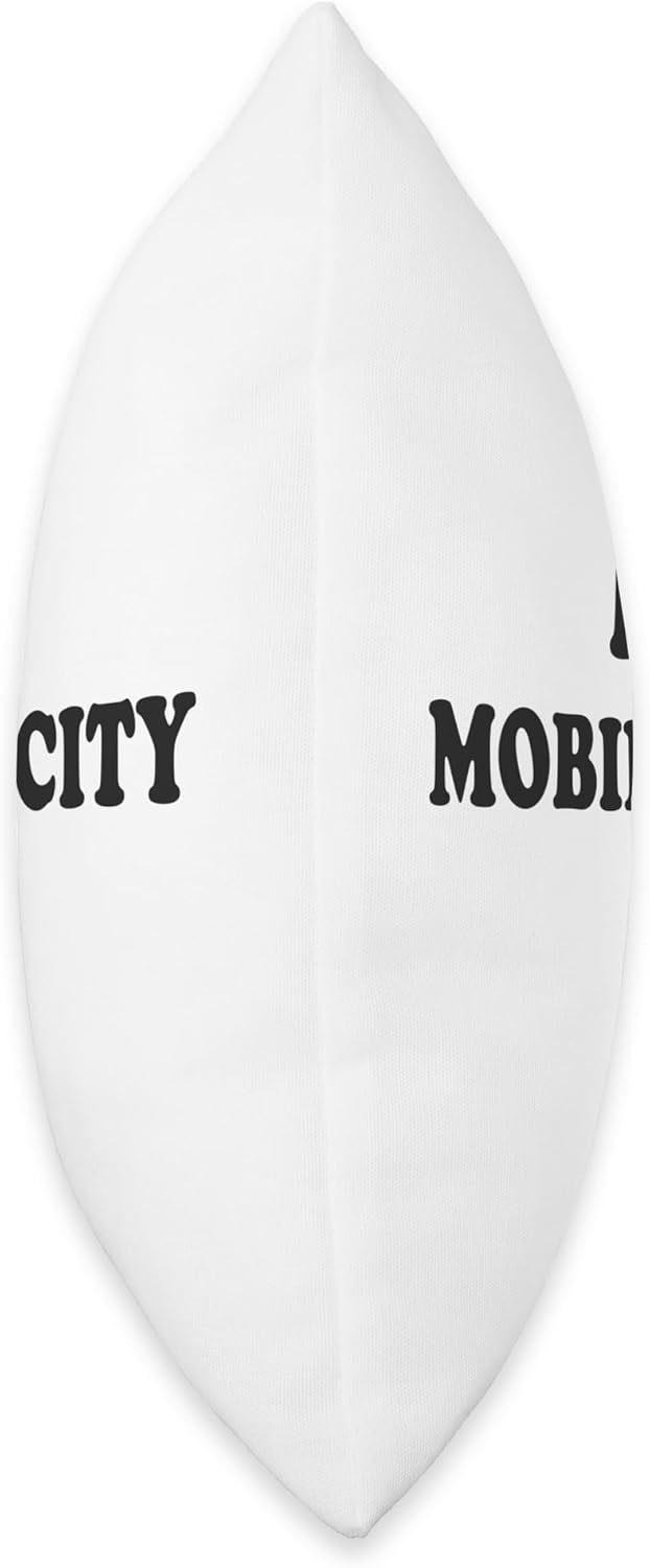 I Love Mobile City Alabama Throw Pillow
