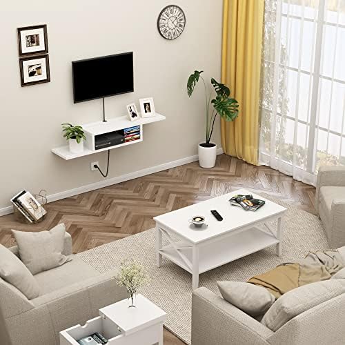 ChooChoo Floating TV Stand Shelf Wall Mount Entertainment Center