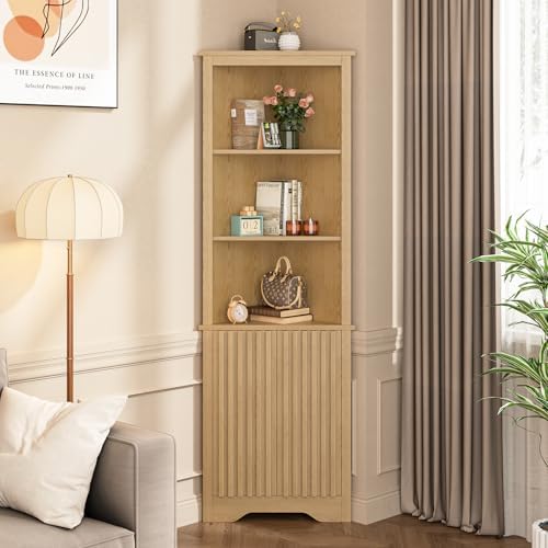 67 Inch Tall Corner Cabinet with Doors