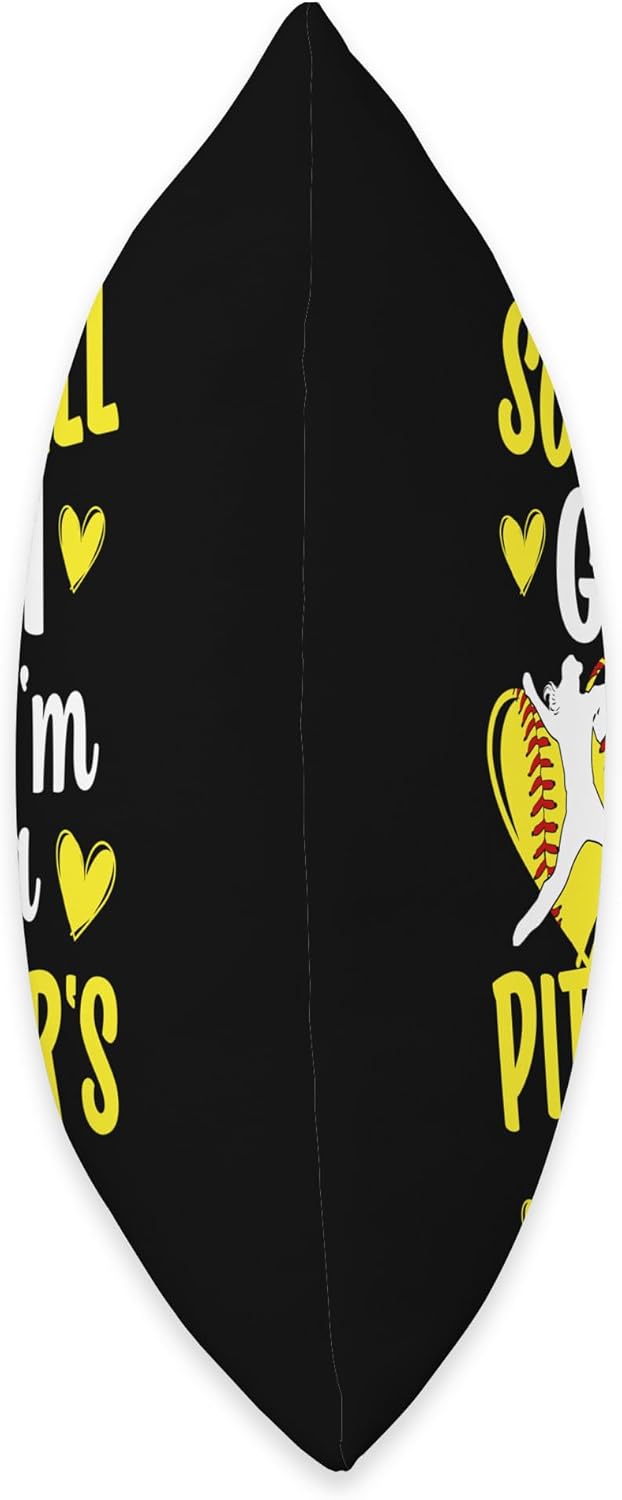 Softball Pitcher Gigi Throw Pillow for Mothers Day