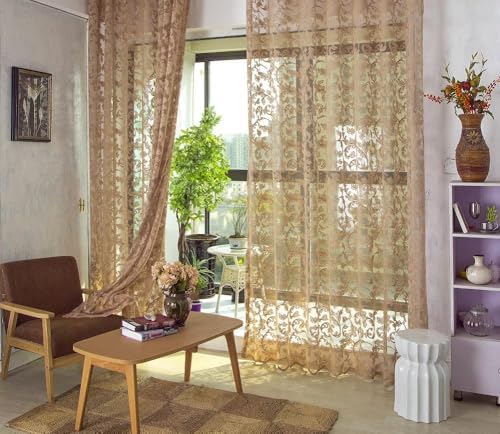American Pastoral Wind Insulation Sheer Curtains for Kids Room