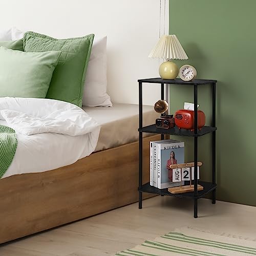 BTY 3 Tier Tall Side Table for Small Spaces