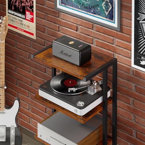 X-cosrack 4-Tier AV Media Stand Corner Shelf