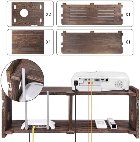 Floating Shelf for TV and Media Equipment