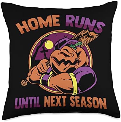 Cool Pitcher Halloween Throw Pillow