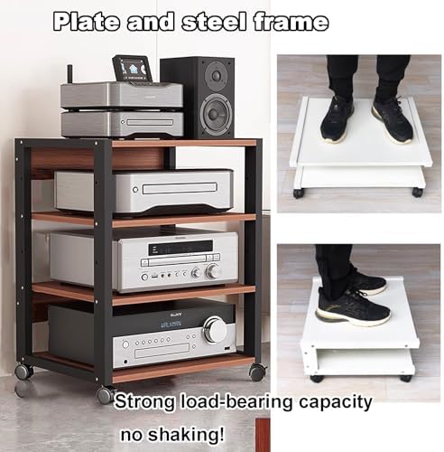3 Tier Adjustable Video Rack Cabinet for Home Office
