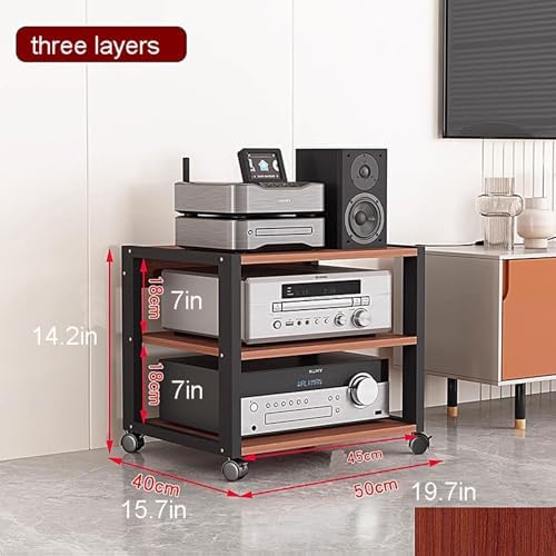 3 Tier Adjustable Video Rack Cabinet for Home Office
