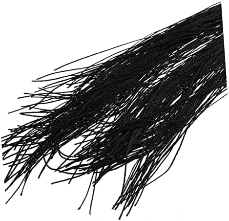 Rod Type Line Curtain Tassel Valance for Room Dividers Black String Curtain for Decor