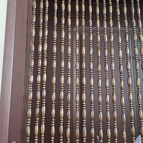 Natural Bamboo Beaded Door Curtain for Room Decor 1