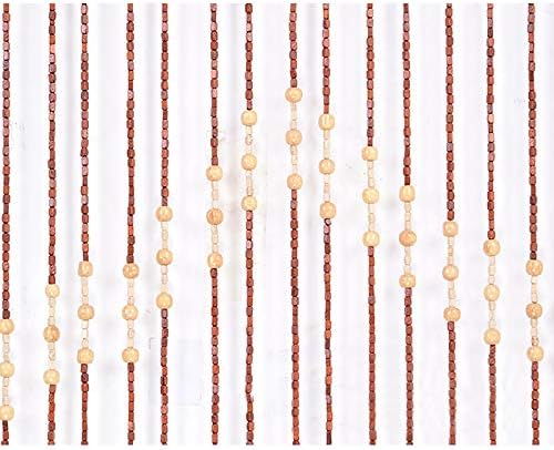 TFCFL Natural Wood Beaded Curtain Room Divider